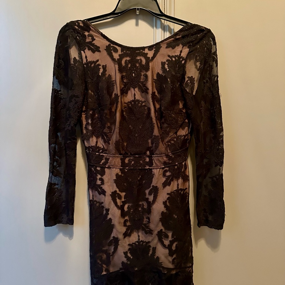 For Love And Lemons Black and Tan Bodycon Dress